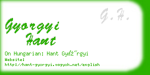 gyorgyi hant business card